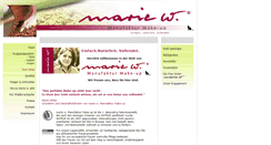 Desktop Screenshot of marie-w.de