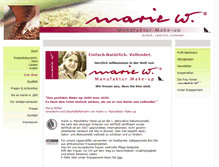 Tablet Screenshot of marie-w.de